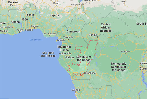Republic of the Congo on Map