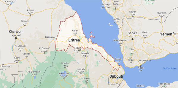 Eritrea on Map