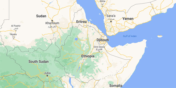 Ethiopia on Map