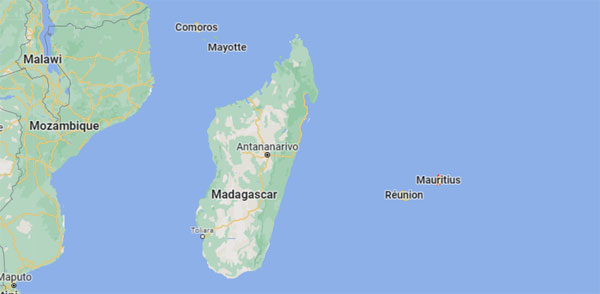Mauritius on Map