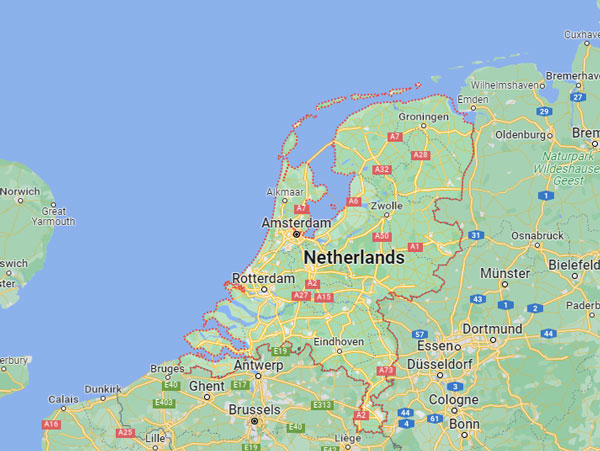 Netherlands on Map
