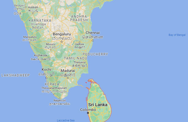 Sri Lanka on Map
