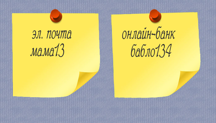 Пароль на желтой бумажке