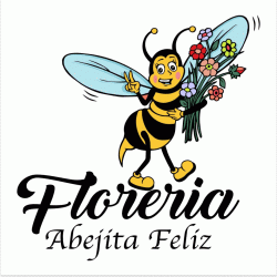 Logo - Floreria Abejita Feliz